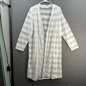 Studio Park x Jane Treacy Regular Knit Long Cardigan White Size 1X